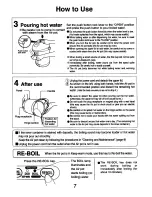 Предварительный просмотр 8 страницы Zojirushi CW-PZC22 Operating Instructions Manual