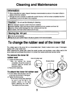 Preview for 10 page of Zojirushi CW-PZC22 Operating Instructions Manual