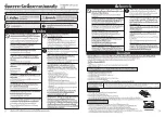 Предварительный просмотр 2 страницы Zojirushi EA-KFQ20T Operating Instructions Manual