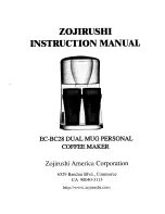 Zojirushi EC-BC28 Instruction Manual предпросмотр