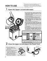 Предварительный просмотр 8 страницы Zojirushi EE-LAC50 Operating Instructions Manual