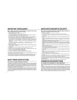 Предварительный просмотр 2 страницы Zojirushi ET-XAC20 Operating Instructions Manual