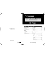 Preview for 1 page of Zojirushi Gourmet d'Expert EP-PBC10 Operating Instructions Manual