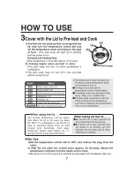 Preview for 8 page of Zojirushi Gourmet Sizzler EA-TAC35 Operating Instructions Manual