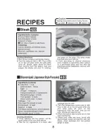 Preview for 9 page of Zojirushi Gourmet Sizzler EA-TAC35 Operating Instructions Manual