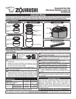 Zojirushi Mini Bento SZ-BA03 Instruction Manual предпросмотр