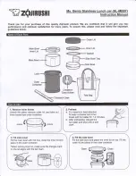 Предварительный просмотр 1 страницы Zojirushi Ms.Bento SL-MB07 Instruction Manual