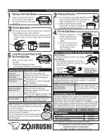 Предварительный просмотр 2 страницы Zojirushi Ms.Bento SL-MD07 Instruction Manual