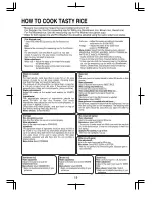 Предварительный просмотр 20 страницы Zojirushi Neuro Fuzzy NS-ZCC10 Operating Instructions Manual