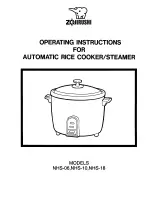 Zojirushi NHS-06 Operating Instructions Manual preview