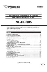 Zojirushi NL-BGQ05 User Manual preview