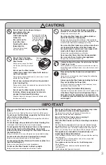 Preview for 3 page of Zojirushi NL-BGQ05 User Manual
