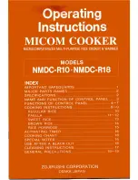 Zojirushi NMDC-R10 Operating Instructions Manual preview