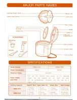 Preview for 3 page of Zojirushi NMDC-R10 Operating Instructions Manual