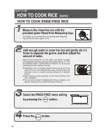 Предварительный просмотр 12 страницы Zojirushi NP-GBC05 Operating Instructions Manual