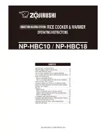 Zojirushi NP-HBC-10 Operating Instructions Manual preview