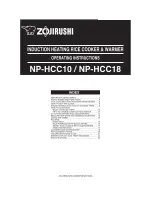 Zojirushi NP-HCC10 Operating Instructions Manual preview