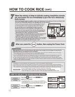 Предварительный просмотр 12 страницы Zojirushi NP-NVC10 Operating Instructions Manual