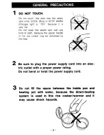 Предварительный просмотр 10 страницы Zojirushi NRC-10 Operating Instructions Manual