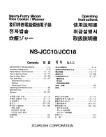 Zojirushi NS-JCC10 Operating Instructions Manual preview