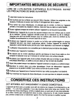 Предварительный просмотр 3 страницы Zojirushi NS-KCC05 Operating Instructions Manual