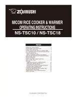 Zojirushi NS-TSC10 Operating Instructions Manual предпросмотр