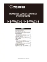 Предварительный просмотр 1 страницы Zojirushi NS-WAC10 Operating Instructions Manual