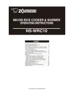Zojirushi NS-WRC10 Operating Instructions Manual preview