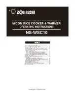 Zojirushi NS-WSC10 Operating	 Instruction предпросмотр