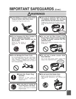 Preview for 5 page of Zojirushi NYC-36 Operating Instructions Manual