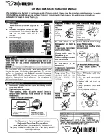 Zojirushi SM-AB35 Instruction Manual preview