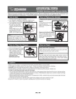 Предварительный просмотр 1 страницы Zojirushi SV-GEE Instruction Manual