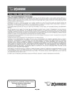 Предварительный просмотр 2 страницы Zojirushi SV-GEE Instruction Manual
