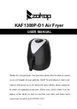 Preview for 1 page of Zokop KAF1300P-D1 User Manual