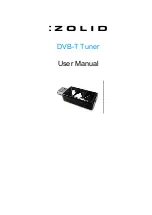 Zolid DVB-T Tuner User Manual preview