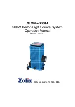 Zolix Instruments GLORIA-X500A Operation Manual preview