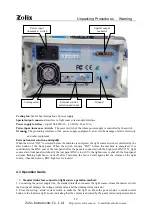 Preview for 14 page of Zolix Instruments GLORIA-X500A Operation Manual