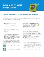 Preview for 1 page of ZOLL AED 3 WiFi Setup Manual