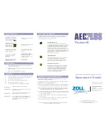 Preview for 1 page of ZOLL AED PLUS Trainer2 Operator'S Manual