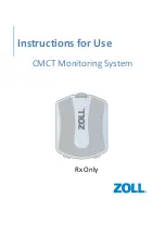 ZOLL CMCT Monitoring System Instructions For Use Manual preview
