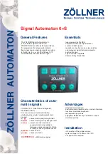 Preview for 1 page of ZÖLLNER Signal Automaton 6+S Operating Instructions Manual