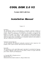 Preview for 1 page of Zoltrix Cool Disk 2.0 V2 Installation Manual