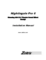 Preview for 1 page of Zoltrix Nightinagale Pro 6 Installation Manual