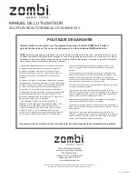 Preview for 18 page of Zombi ZBCH5817 Operator'S Manual