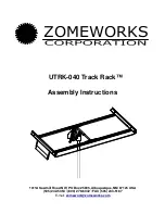 Preview for 1 page of ZOMEWORKS Track Rack UTRF-064 Assembly Instructions Manual