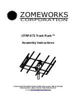 Preview for 1 page of ZOMEWORKS Track Rack UTRF-072 Assembly Instructions Manual