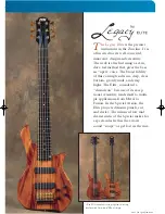 Preview for 1 page of Zon Legacy Elite Specifications