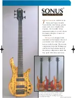 Preview for 1 page of Zon Sonus Custom Specifications