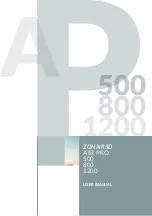 Zonair3D AIR PRO 1200 User Manual preview