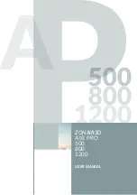 Zonair3D AIR PRO 500 User Manual preview